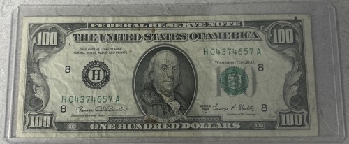 1969 100 banconota - c, $100