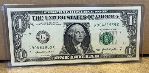 Banconota dollaro numero - da, un