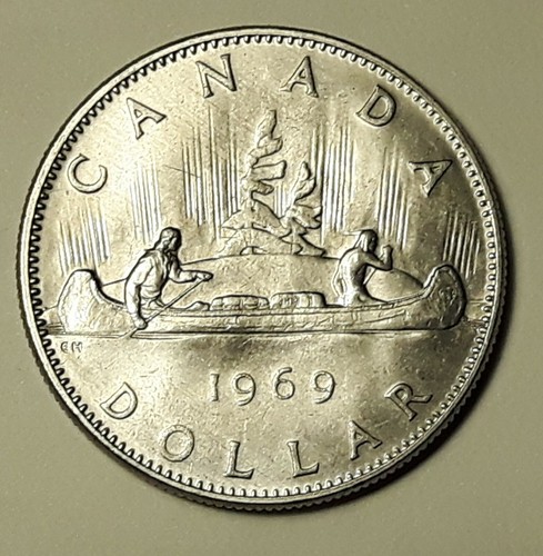 1969 one dollar coin elizabeth - one,