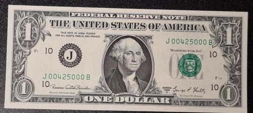 1969 banconota un - da, dollaro