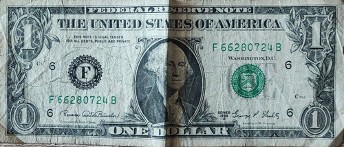 Banconota usa one dollar - banconota,