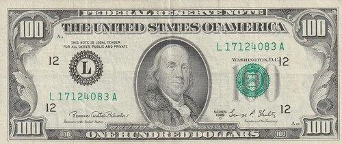 1969 banconota da cento - banconota,