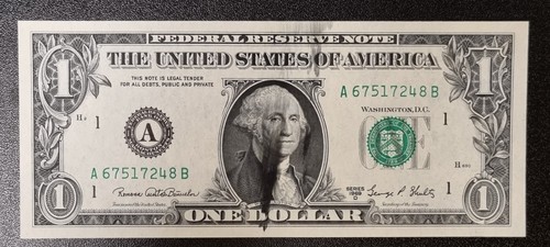 1969 one dollar federal - 1969, d