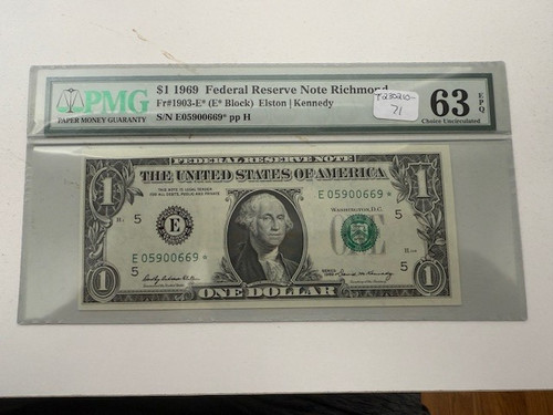 1969 one dollar federal - 1969,