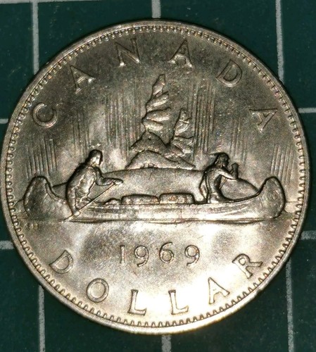 1969 canadian one dollar coin - 1969,